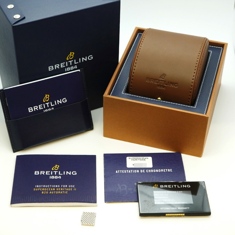 百年靈超級海洋文化系列AB2010黑色錶盤男士腕錶-1