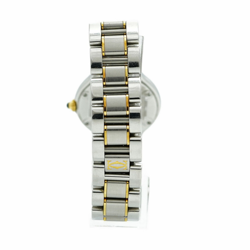 卡地亞 Must W10073R6 銀色錶盤小姐腕錶-7