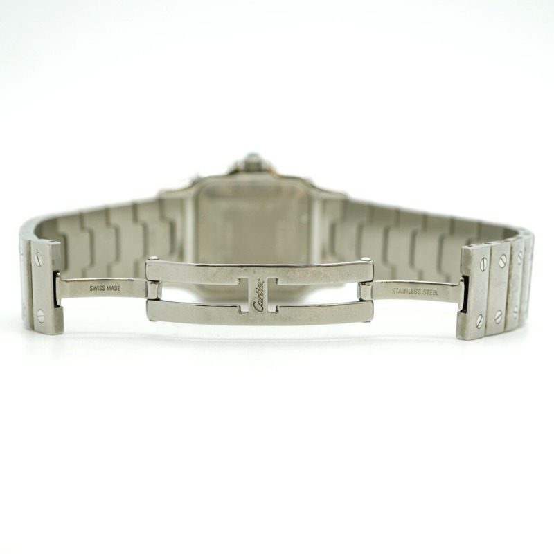 卡地亞 Santos Galbe LM W20055D6 銀色錶盤男士腕錶-3