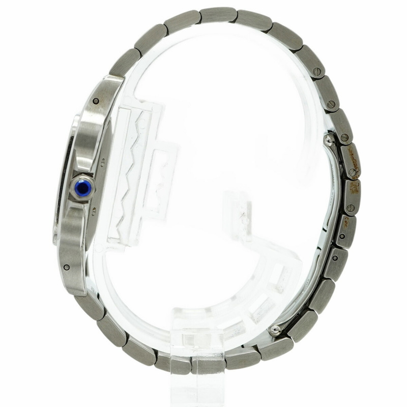 卡地亞 Santos Galbe LM W20055D6 銀色錶盤男士腕錶-8