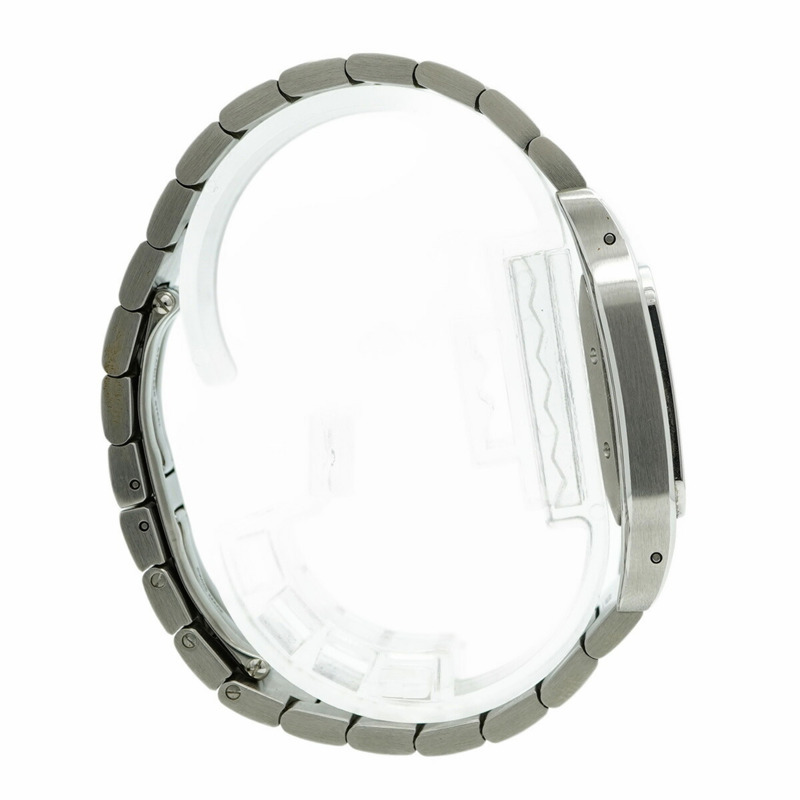 卡地亞 Santos Galbe LM W20055D6 銀色錶盤男士腕錶-9