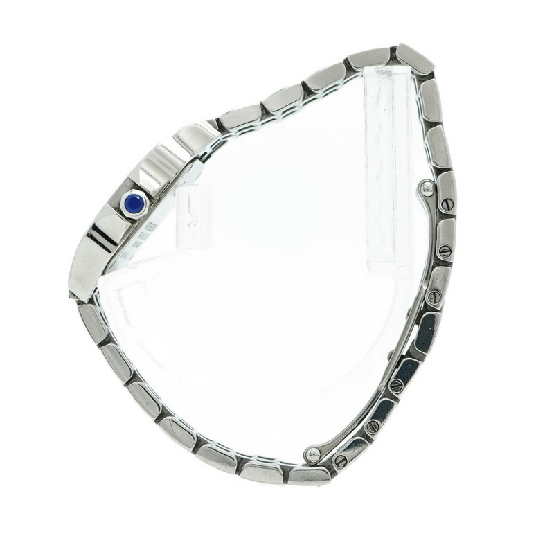 卡地亞 Santos SM W2510002 粉紅錶盤小姐腕錶-7