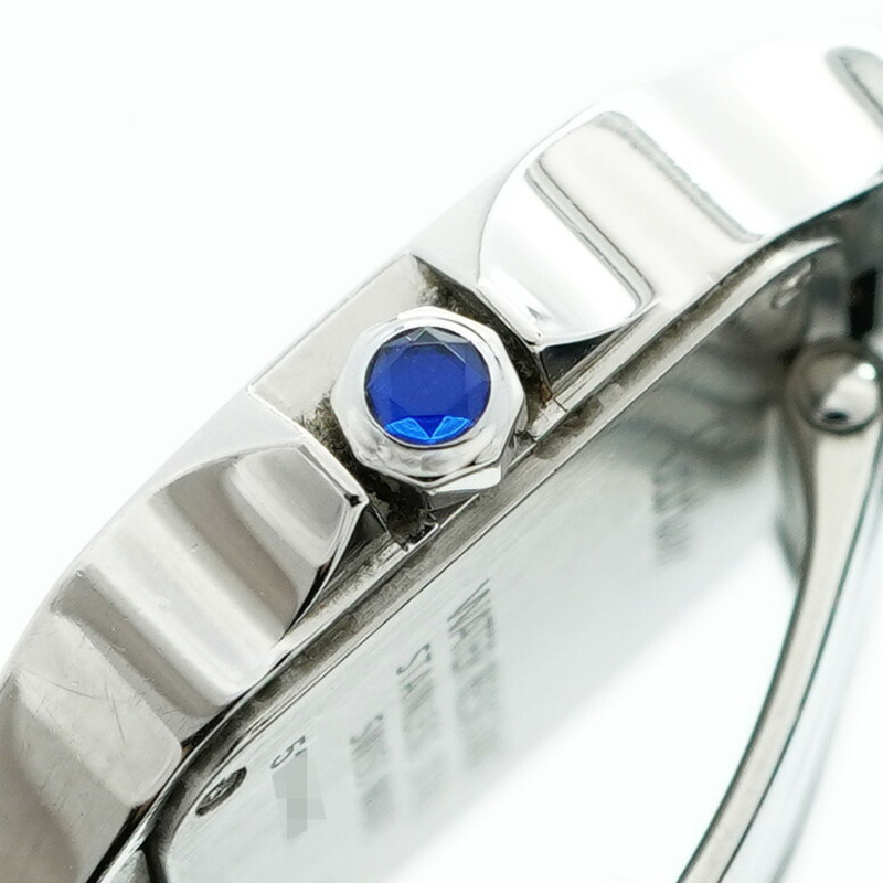 卡地亞 Santos SM W2510002 粉紅錶盤小姐腕錶-9