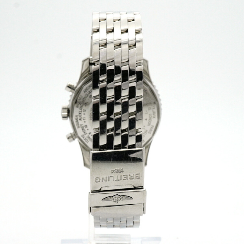 百年靈 Montbrillant A21330 銀色錶盤男錶-9