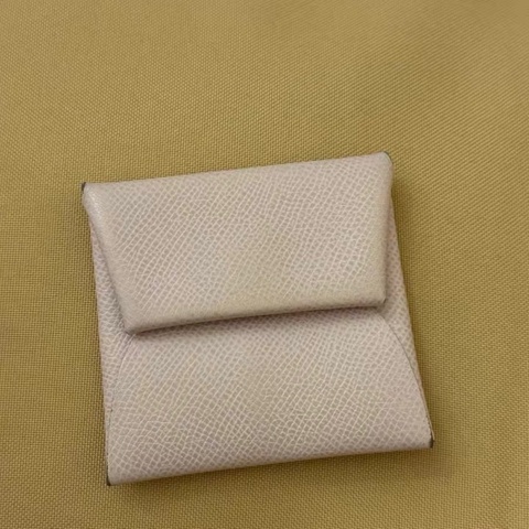 漏價 愛馬仕 Hermès 小皮件｜Calvi 零錢包/收納包｜淺粉色 U刻 EPSOM