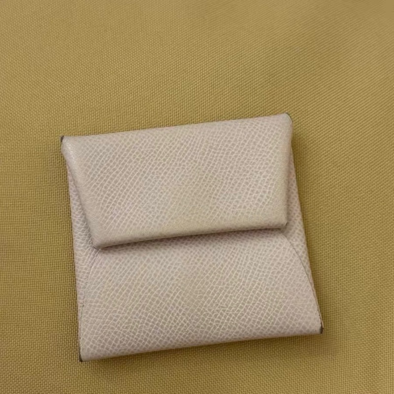 漏價 愛馬仕 Hermès 小皮件｜Calvi 零錢包/收納包｜淺粉色 U刻 EPSOM-0