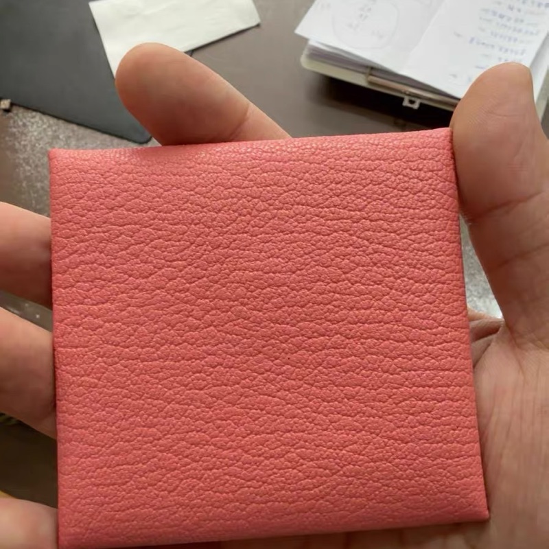 漏價 9.9新愛馬仕 Hermès 小皮件｜Bastia 零錢包/收納包｜粉色 C刻 EPSOM-6