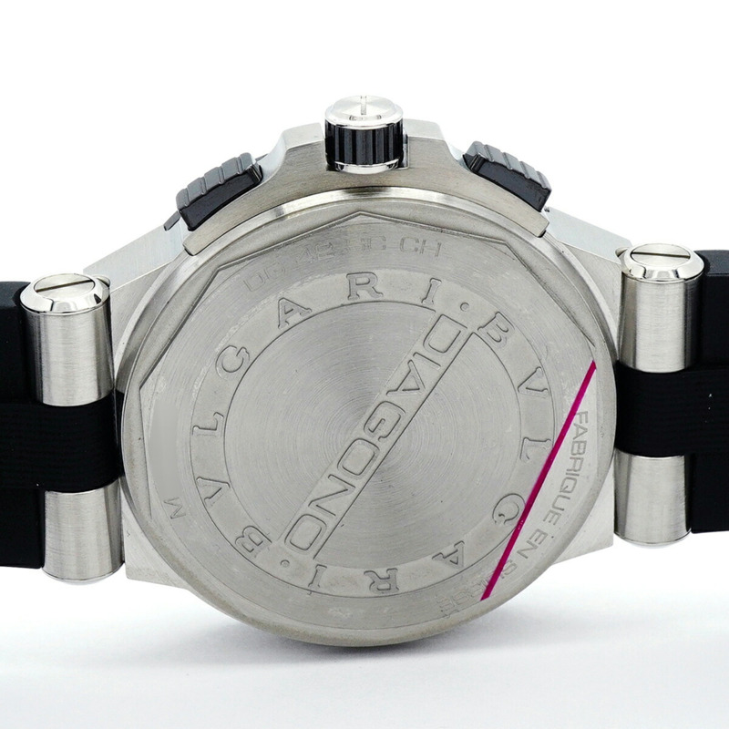 寶格麗 Diagono DG42SCCH 黑色錶盤男士腕錶-5