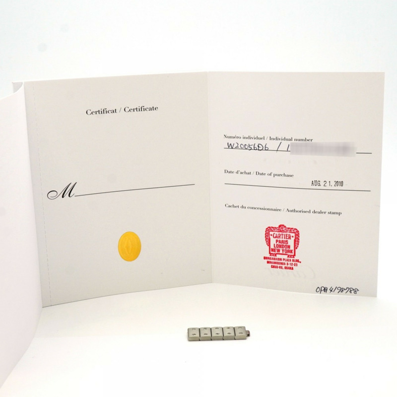 卡地亞 Santos Galbee SM W20056D6 象牙色錶盤女士腕錶-1