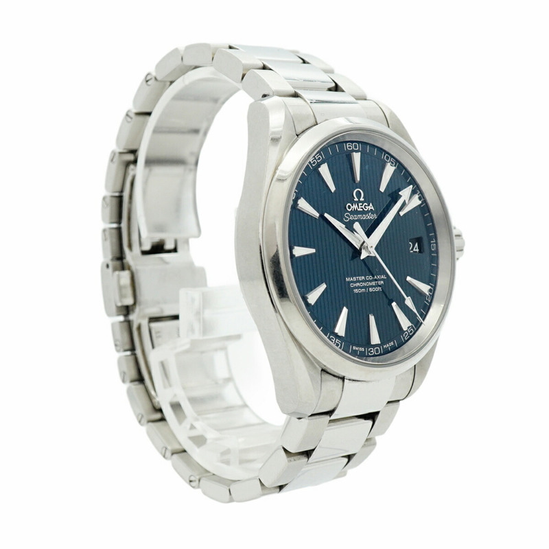 歐米茄海馬系列 231.10.42.21.03.003 海軍藍錶盤男士腕錶-3