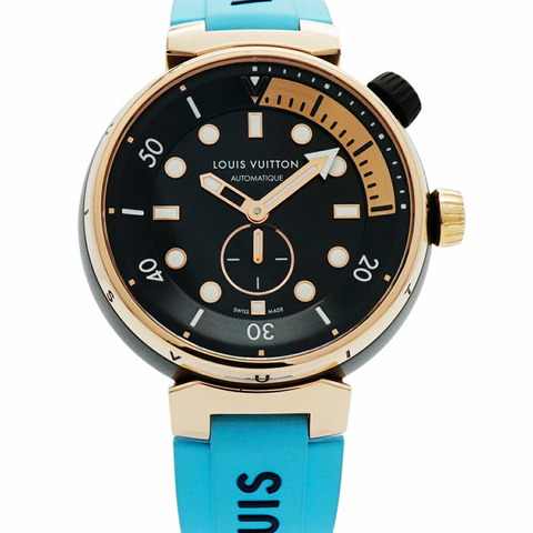 路易威登 Tambour QA123Z 黑色錶盤男士手錶