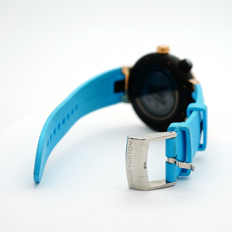 路易威登 Tambour QA123Z 黑色錶盤男士手錶-4