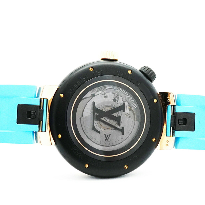 路易威登 Tambour QA123Z 黑色錶盤男士手錶-5