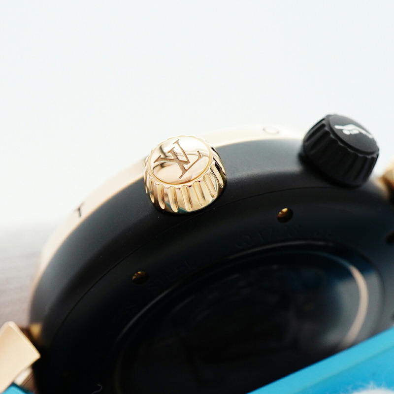 路易威登 Tambour QA123Z 黑色錶盤男士手錶-9