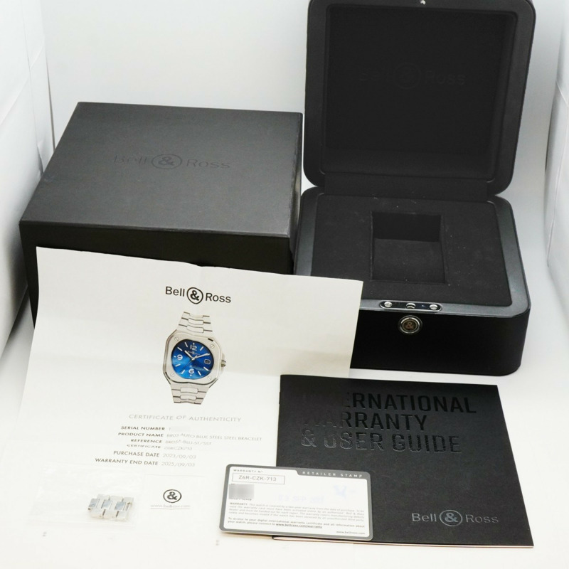 Bell & Ross BR 05 藍鋼 BR05A-BLU-ST SST 海軍藍錶盤男士腕錶-1
