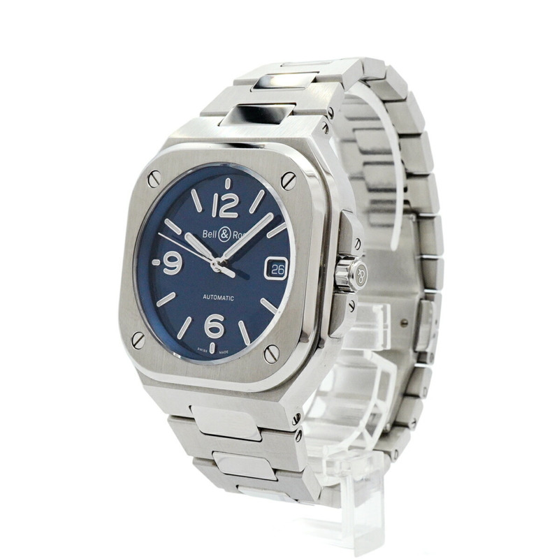 Bell & Ross BR 05 藍鋼 BR05A-BLU-ST SST 海軍藍錶盤男士腕錶-2