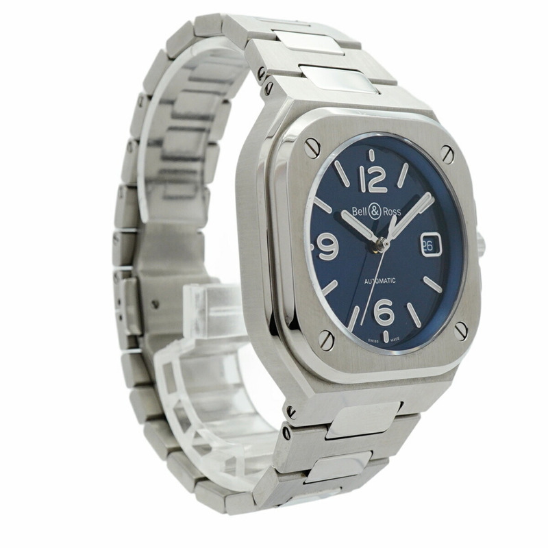 Bell & Ross BR 05 藍鋼 BR05A-BLU-ST SST 海軍藍錶盤男士腕錶-3