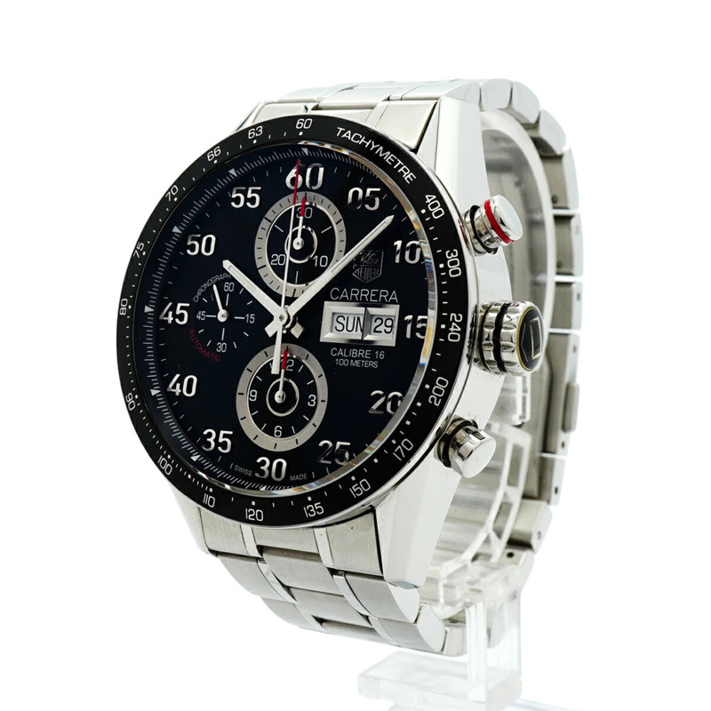 TAG Heuer Carrera CV2A10 黑色錶盤男士腕錶-2