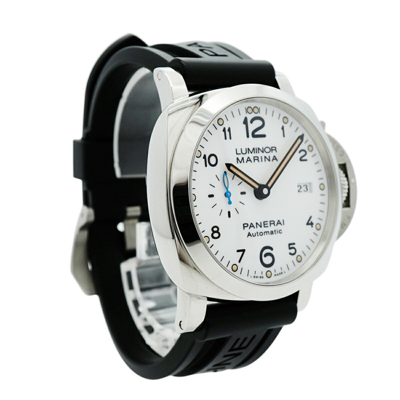 沛納海 Luminor Marina PAM01499 白色錶盤男士腕錶-3