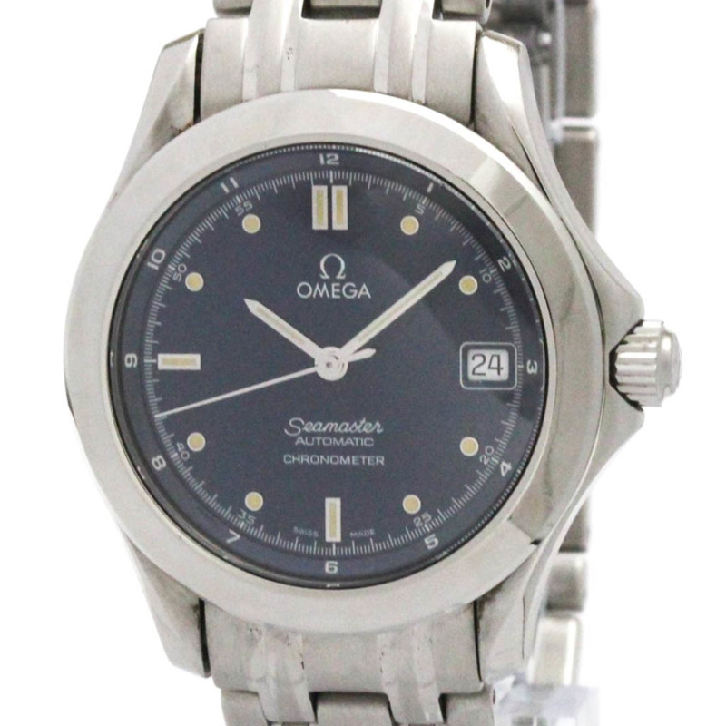 歐米茄海馬系列120公尺天文台認證自動男士腕錶 2501.80 拋光款-0