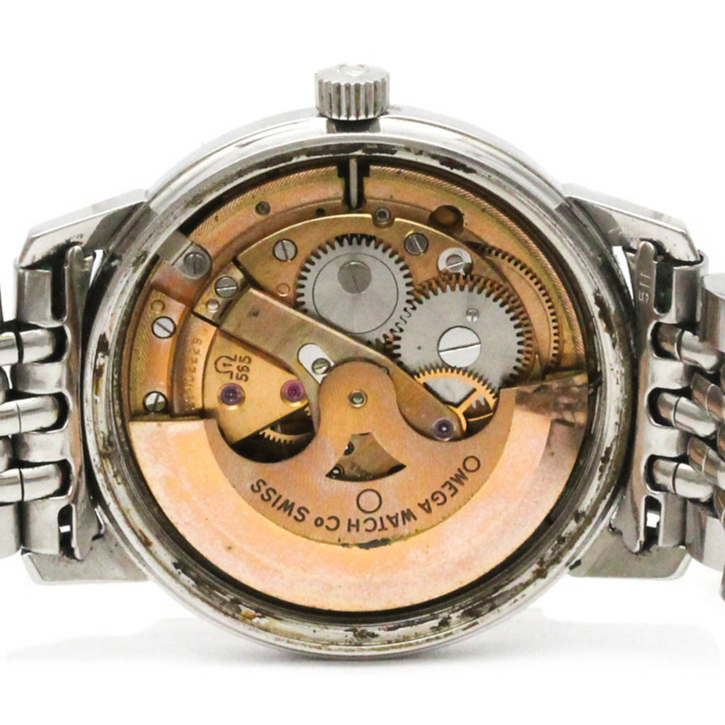 歐米茄海馬系列米粒錶帶Cal.565精鋼男士腕錶166.037復古款-5