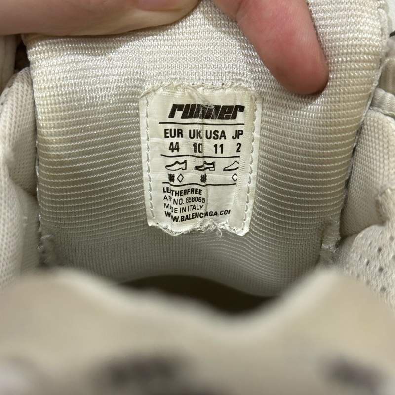 Balenciaga runner white EU44 二手巴黎世家-10