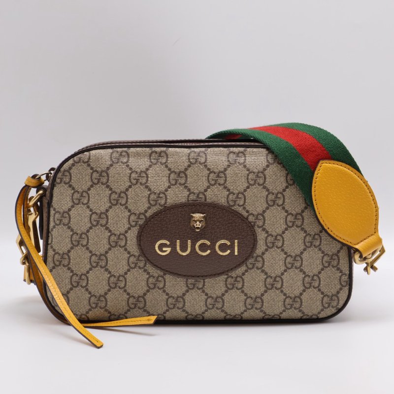 GUCCI Superme虎頭老花相機包-0