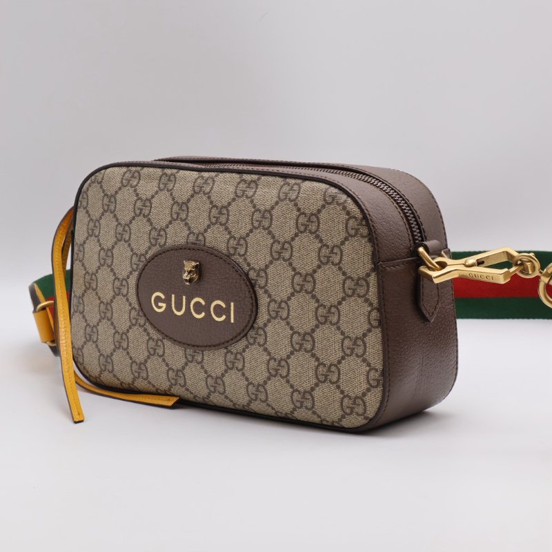 GUCCI Superme虎頭老花相機包-12