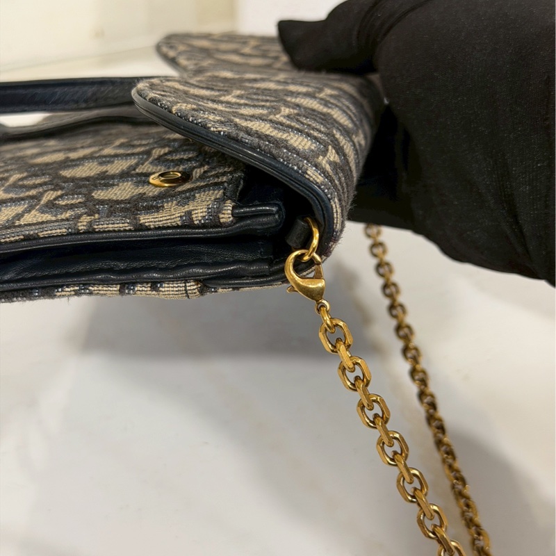 絕美日常款✨99新🆕Dior迪奧老花Saddle小號woc單肩斜挎包-17