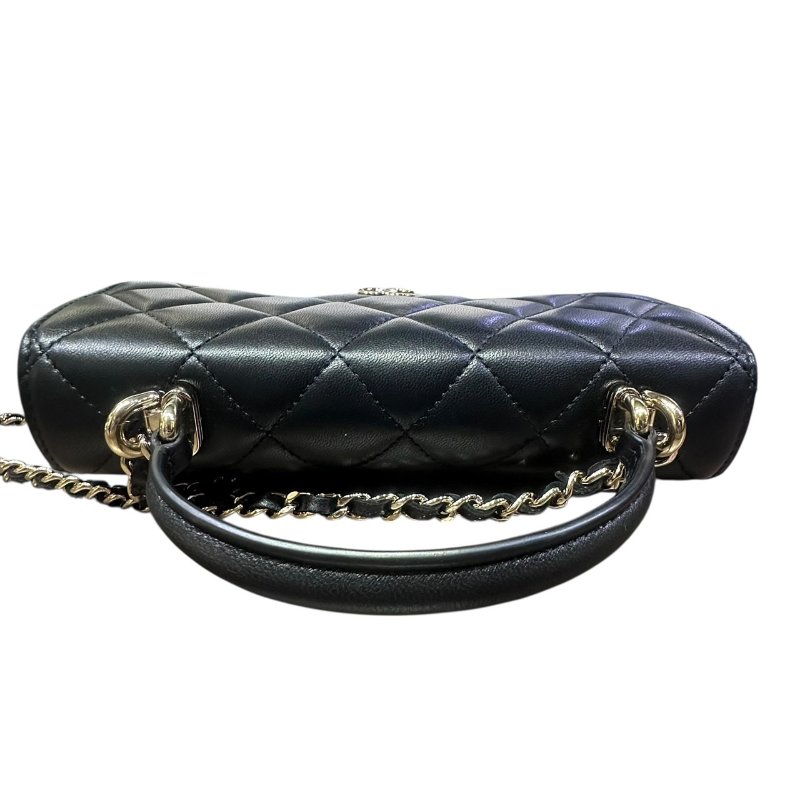 【美收精品】CHANEL黑色羊皮24 PHONE HANDLE 4-833-8