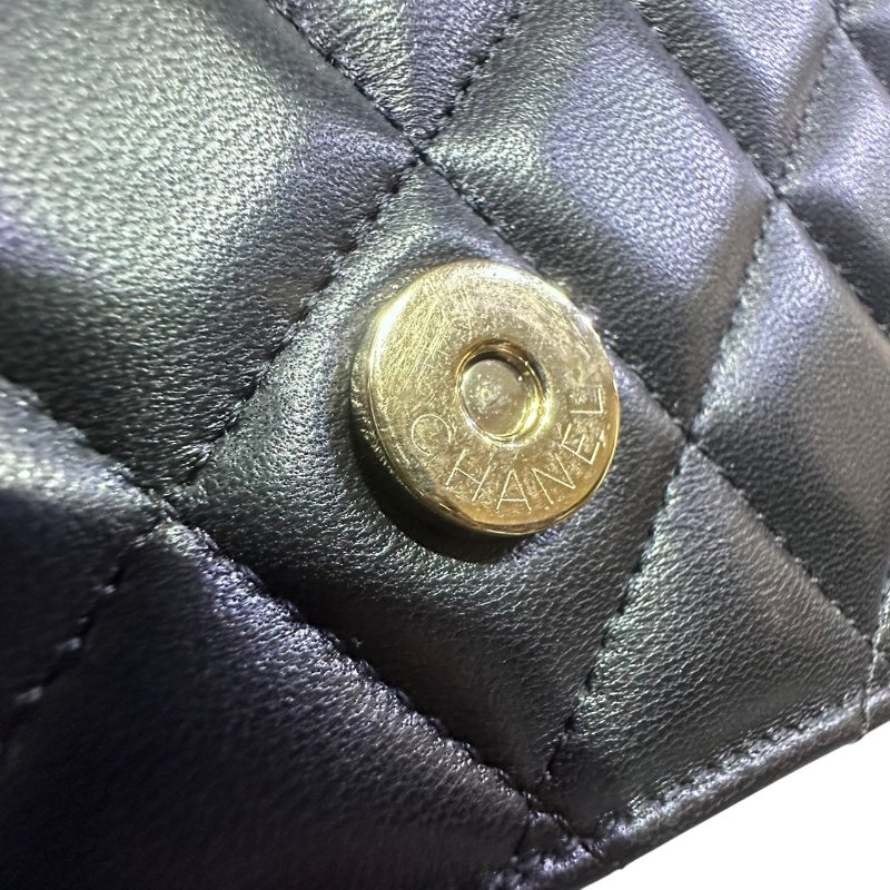 【美收精品】CHANEL黑色羊皮24 PHONE HANDLE 4-833-13