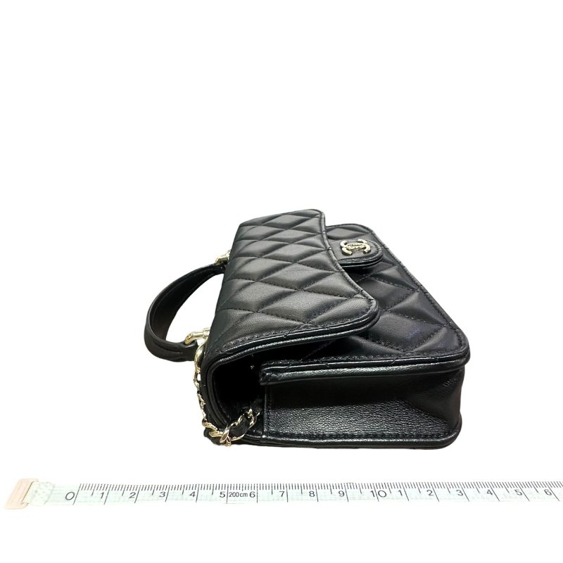【美收精品】CHANEL黑色羊皮24 PHONE HANDLE 4-833-21