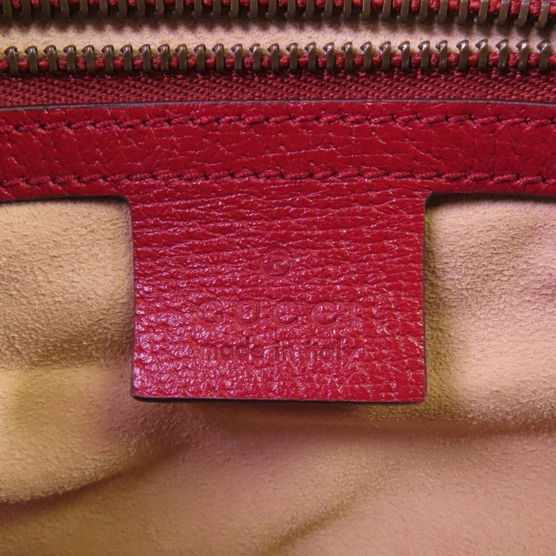 GUCCI 塗層帆布GG Supreme Queen Margaret Medium金扣鏈帶肩背袋-14