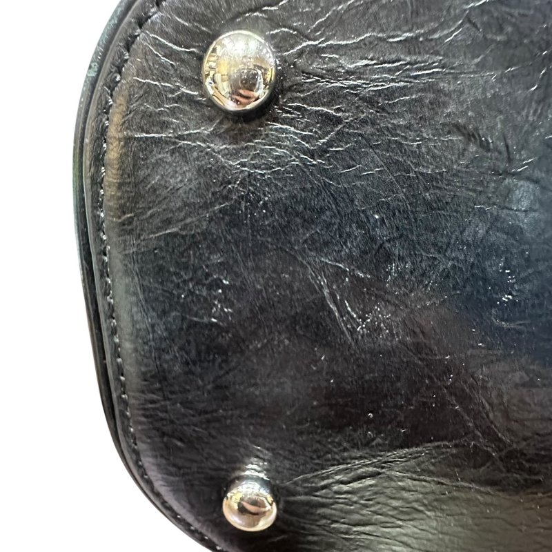 【美收精品】CHANEL黑色皮革透明拼接後背包 4-649-11