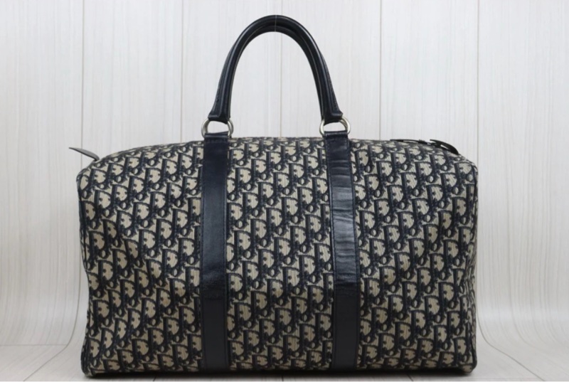 「JL 精品代購」9新 Dior 老花 旅行袋 45-3