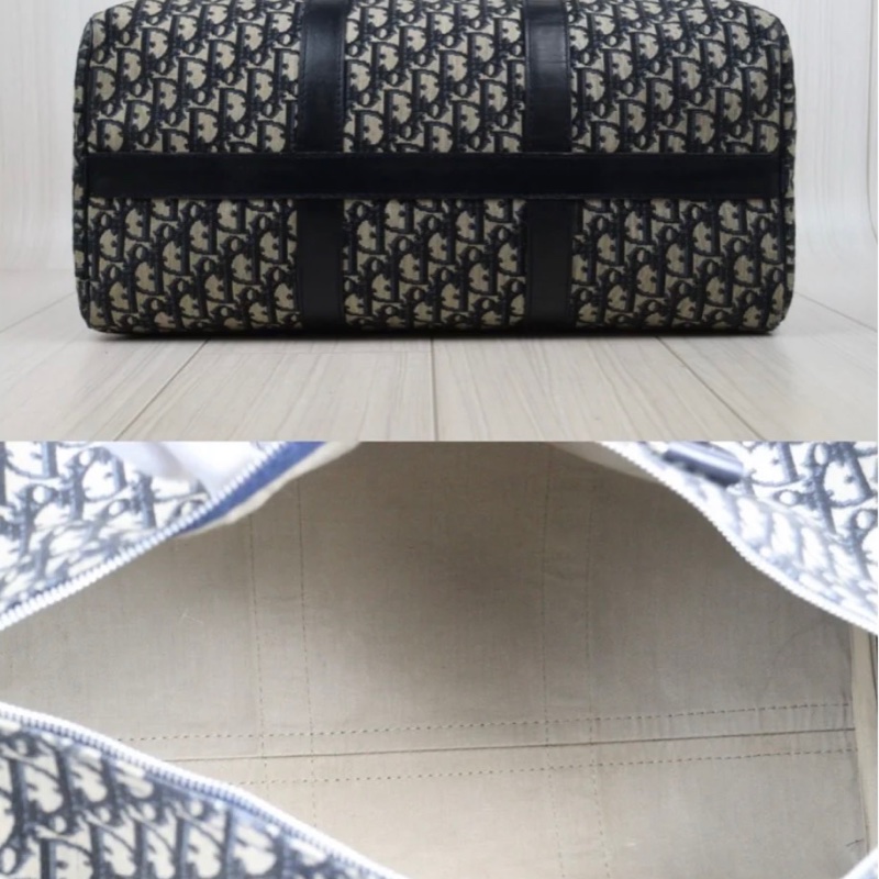 「JL 精品代購」9新 Dior 老花 旅行袋 45-7