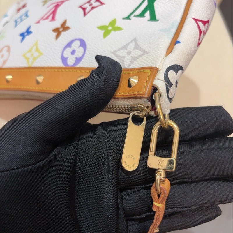 LV白三彩麻將包-3