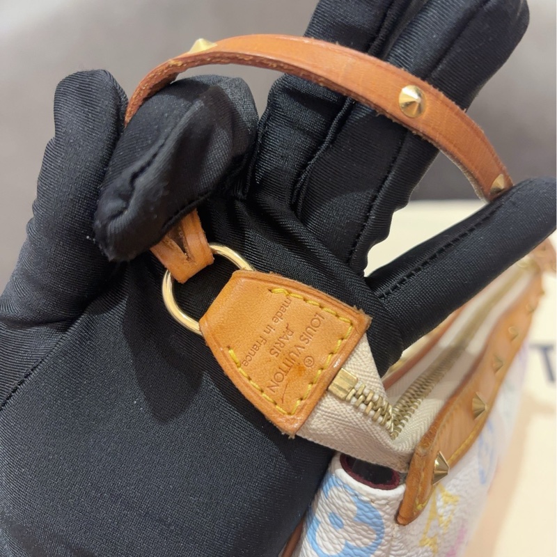 LV白三彩麻將包-4