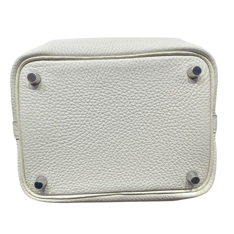 【美收精品】HERMES奶油黃PICOTIN 18 W刻印 4-772-4