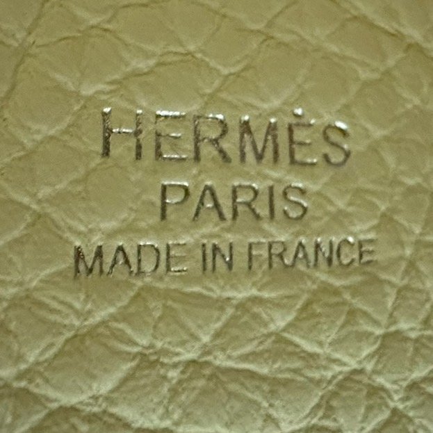 【美收精品】HERMES奶油黃PICOTIN 18 W刻印 4-772-11