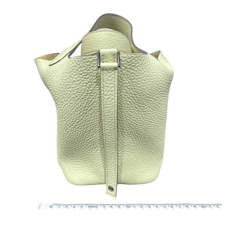 【美收精品】HERMES奶油黃PICOTIN 18 W刻印 4-772-17