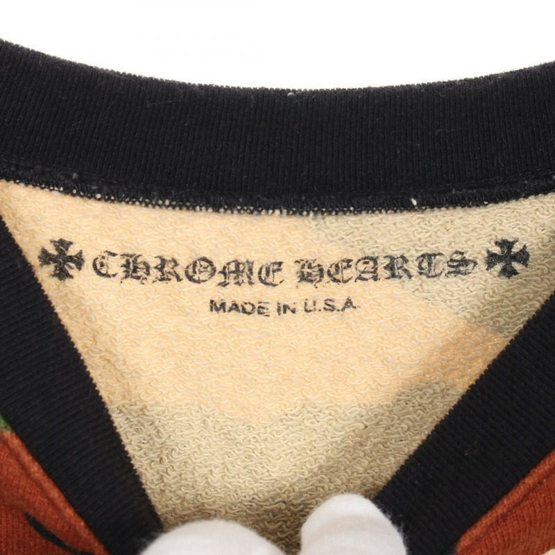 鉻心牌 MATTY BOY PPO 警告 SWTSHRT 棉質卡其色迷彩二手男裝-2