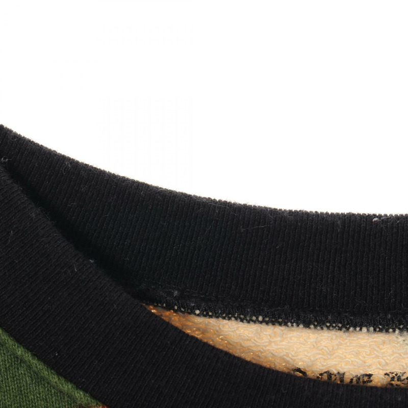 鉻心牌 MATTY BOY PPO 警告 SWTSHRT 棉質卡其色迷彩二手男裝-6