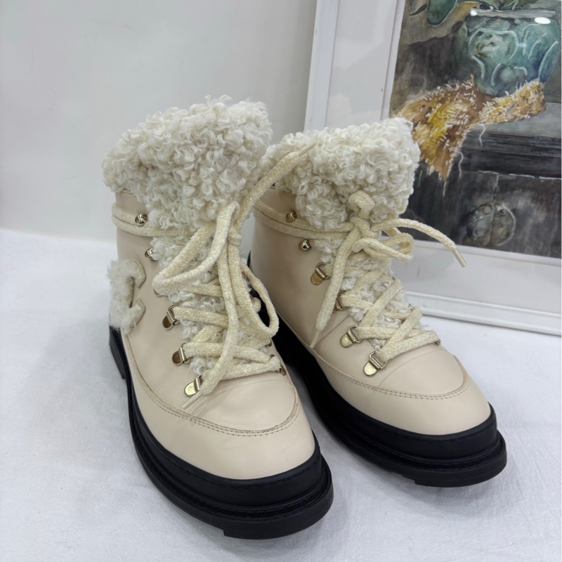 Chanel 香奈兒Coco Neige羊毛雪靴 37.5 碼-0