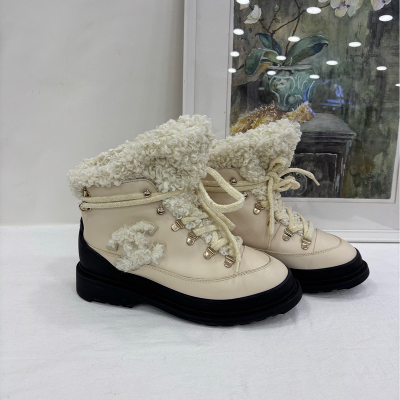 Chanel 香奈兒Coco Neige羊毛雪靴 37.5 碼-1