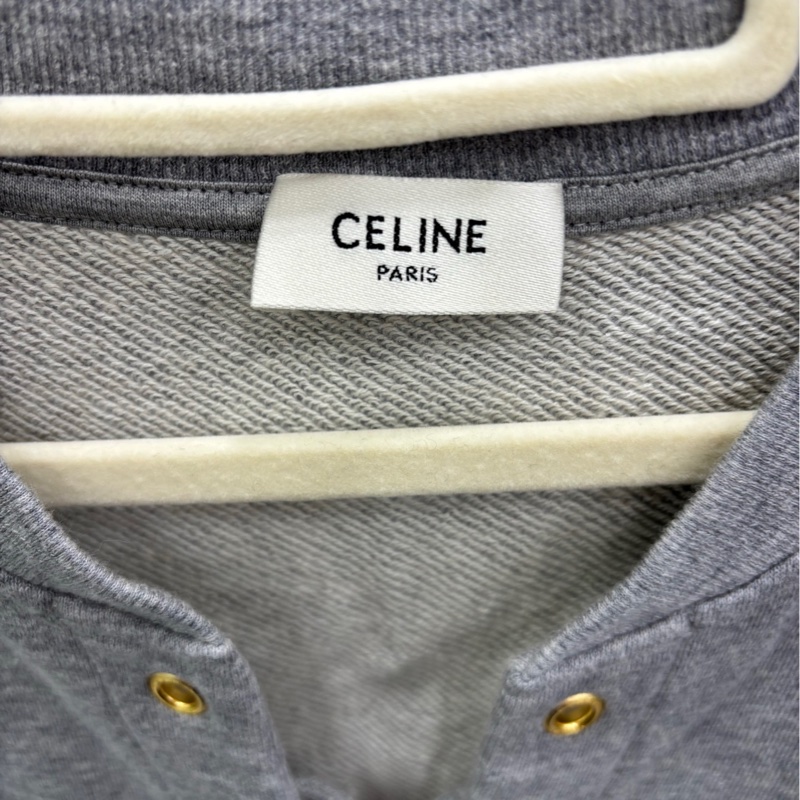CELINE賽琳 Logo字母印花繫帶寬鬆短袖 M碼-2