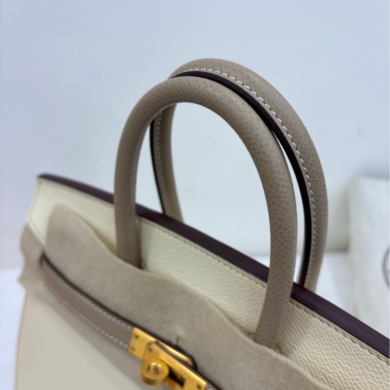 Hermes愛馬仕奶昔白金扣Kelly二代，全套帶23年的票！奶昔白拼大象灰，Epsom皮，金扣， SO馬蹄標 Vip特殊訂製 B刻 肩帶有刻字，大全套-6