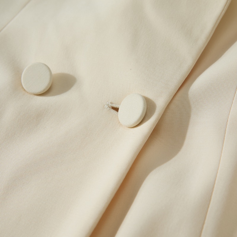 ❤️ DIOR 華麗胸針 超顯氣質 無袖 米色連衣裙-4