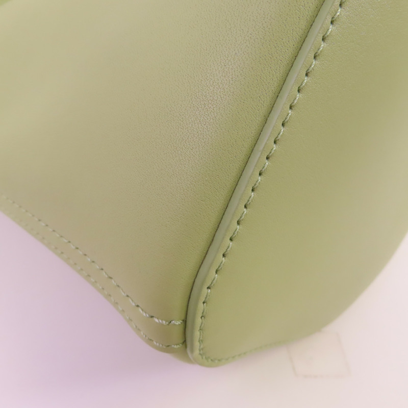 LOEWE 牛皮皮革Pebble Bucket Mini金扣手挽肩背兩用袋-5