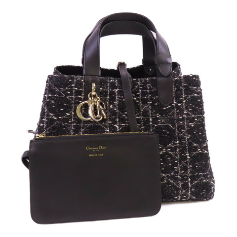 Dior 斜紋軟呢Toujours Tote金扣手挽袋